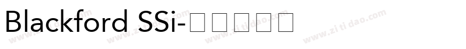 Blackford SSi字体转换